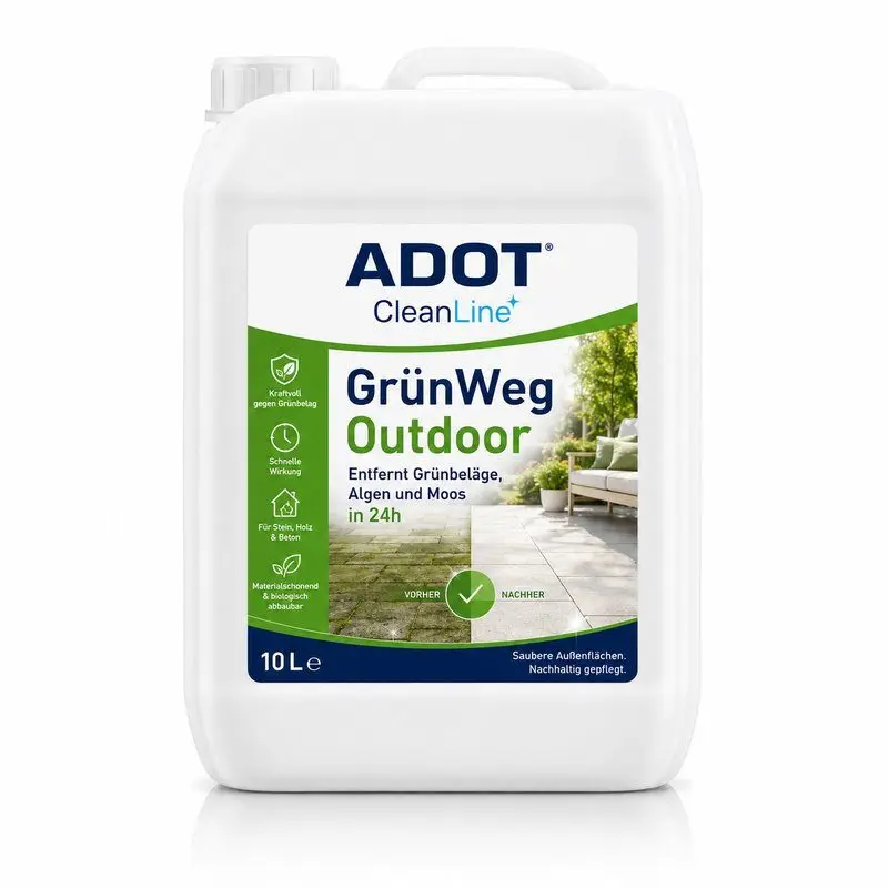 ADOT CleanLine GrünWeg Outdoor – Algen- & Grünbelag-Entferner