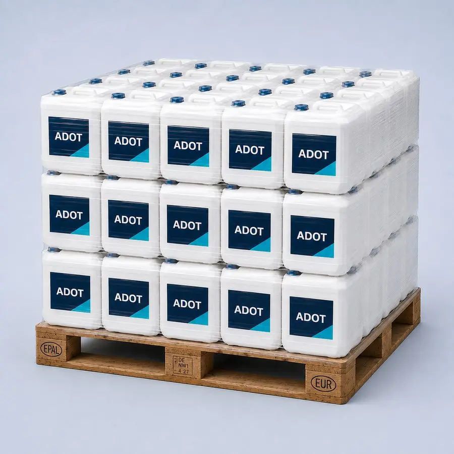 ADOT Reinigungsmittel auf Palette